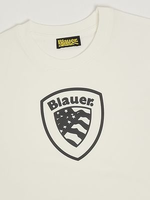 3. Kinder-T-Shirt aus Stretch-Baumwolle Weiß