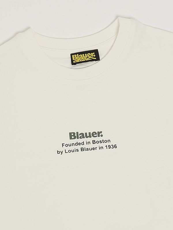 3. Camiseta de niño de algodón elástico Blanco Blauer 26sblkh02524007558