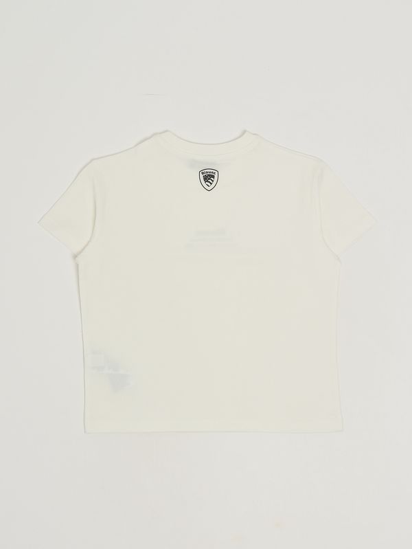 2. Camiseta de niño de algodón elástico Blanco Blauer 26sblkh02524007558