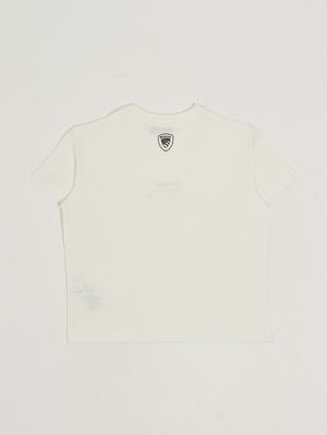 2. Camiseta de niño de algodón elástico Blanco