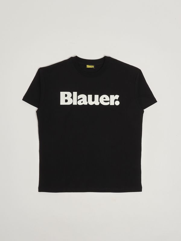 Camiseta infantil Hardy de algodón elástico. Negro Blauer