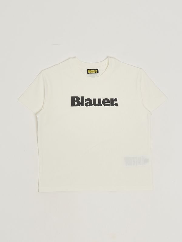 1. Camiseta infantil Hardy de algodón elástico. Blanco Blauer 26sblkh02525007558