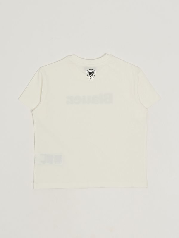 2. Camiseta infantil Hardy de algodón elástico. Blanco Blauer 26sblkh02525007558