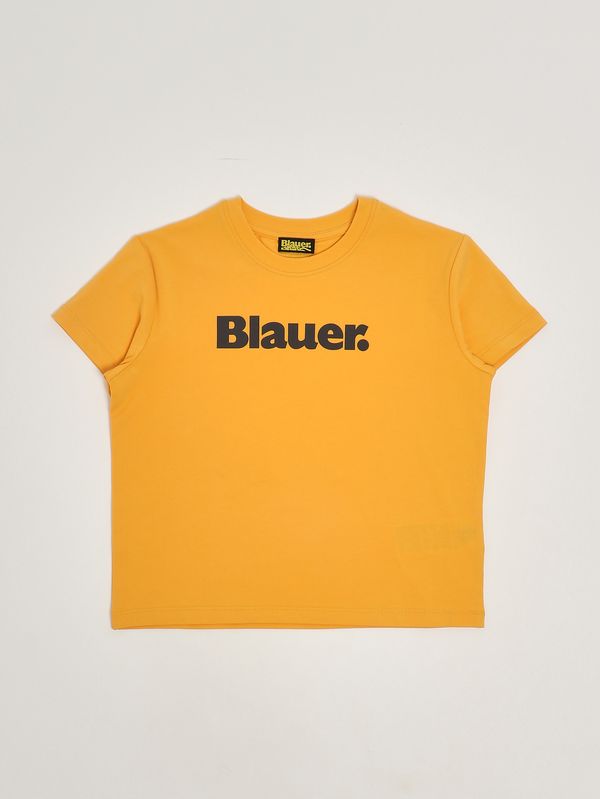 Camiseta infantil Hardy de algodón elástico. Amarillo Blauer