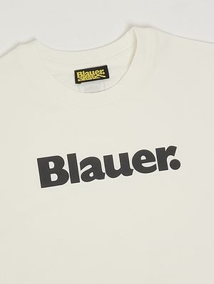 3. Camiseta infantil Hardy de algodón elástico. Blanco