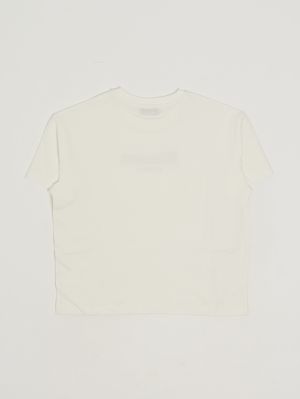 2. Camiseta de niña de algodón elástico. Blanco