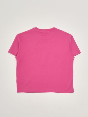 2. Girls' stretch cotton T-shirt Rosa