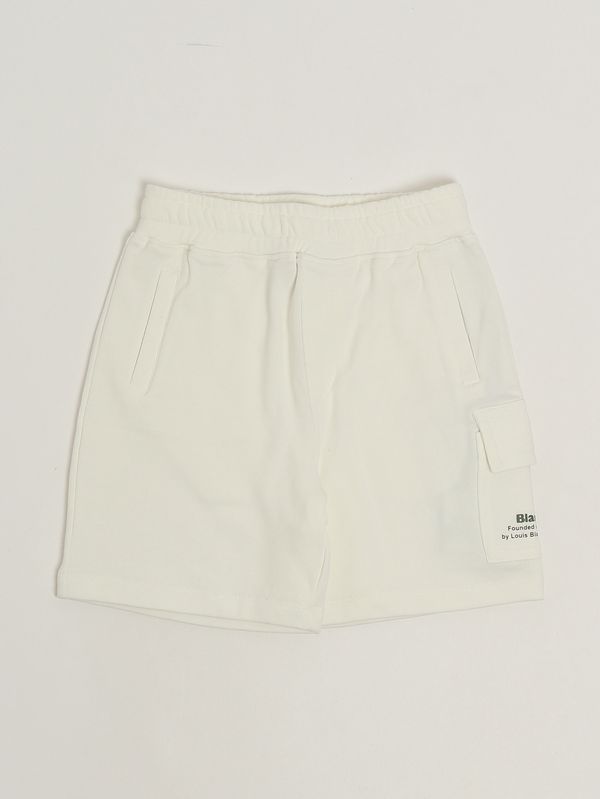 1. Knowlton Kinder-Shorts aus Baumwolle Weiß Blauer 26sblkp05531007557