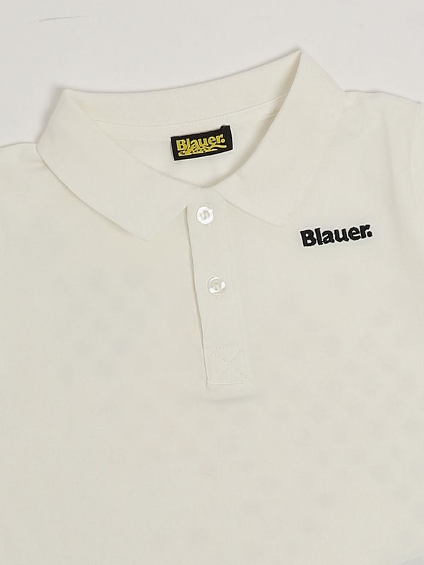 3. Polo para niño de algodón elástico Blanco Blauer 26sblkt02514007559