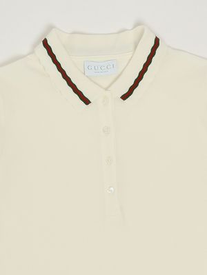 3. Vestido de niña de algodón elástico. Blanco