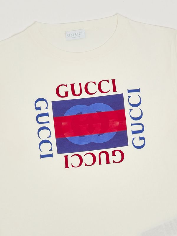 3. Camiseta de algodón para niño Blanco Gucci 575114xjho8