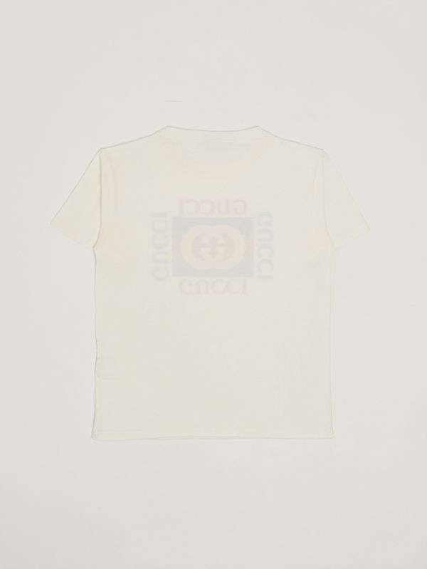2. Camiseta de algodón para niño Blanco Gucci 575114xjho8