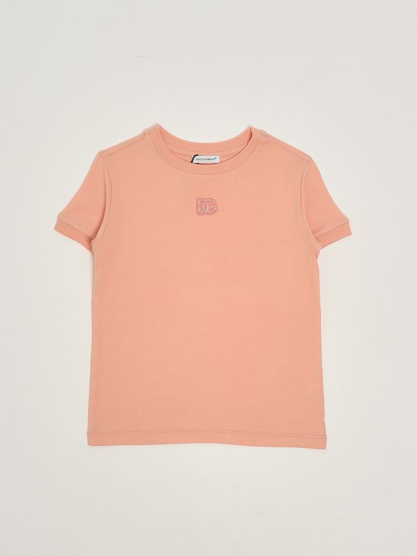 1. Camiseta de niña de algodón Rosa Dolce e Gabbana l5jtnjg7prv