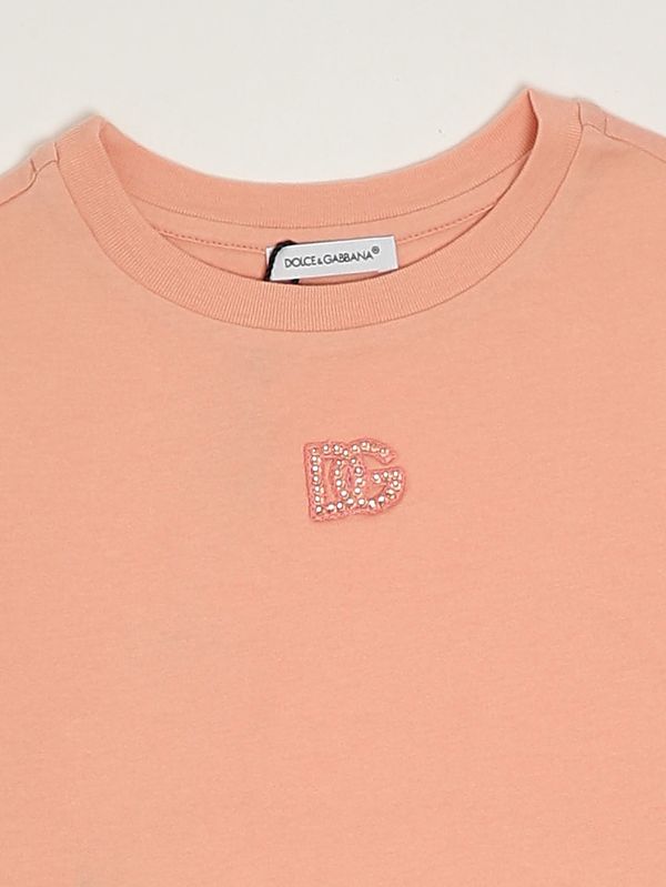 3. Camiseta de niña de algodón Rosa Dolce e Gabbana l5jtnjg7prv