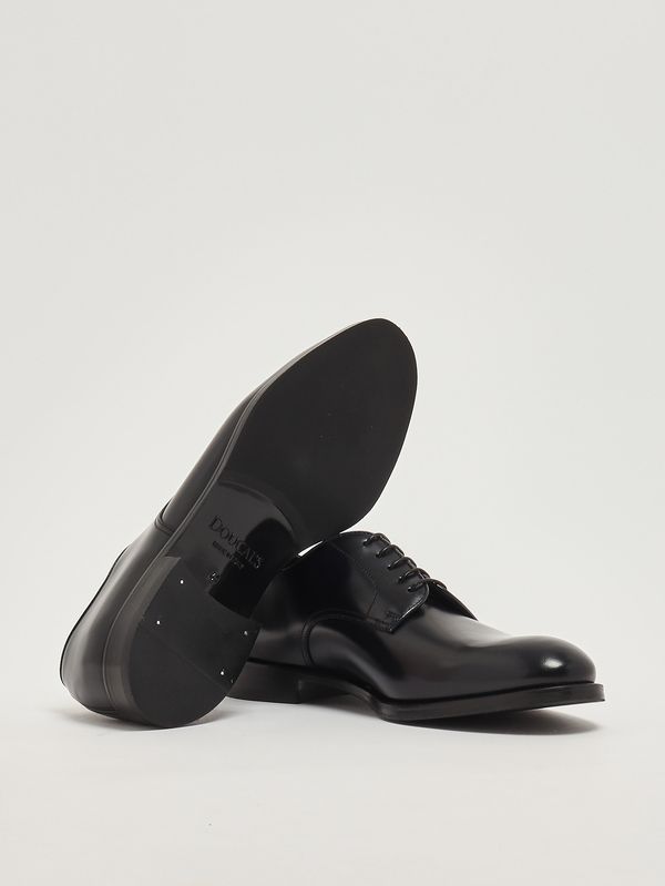 4. Chaussures à lacets Derby en cuir brossé pour homme Bleu marine Doucal's du1003monzuf269