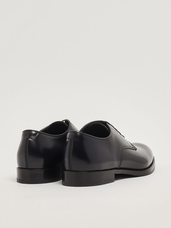3. Chaussures à lacets Derby en cuir brossé pour homme Bleu marine Doucal's du1003monzuf269