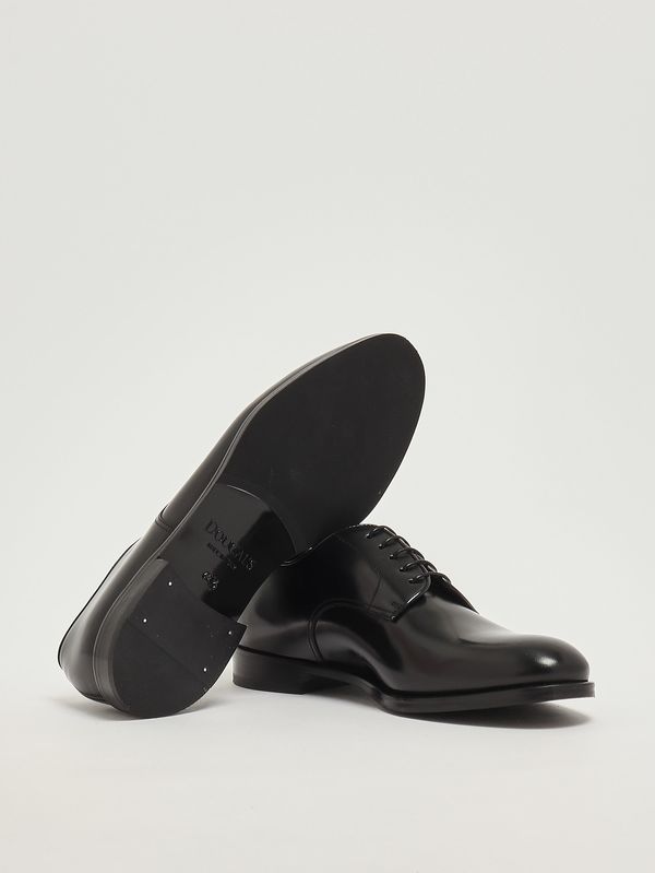 4. Zapatos Derby de hombre con cordones en piel cepillada. Negro Doucal's du1003monzuf269