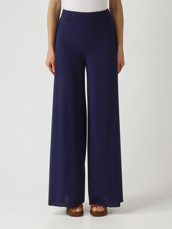 1. Pantalón de mujer en punto suave. Azul marino Maliparmi jh011770210