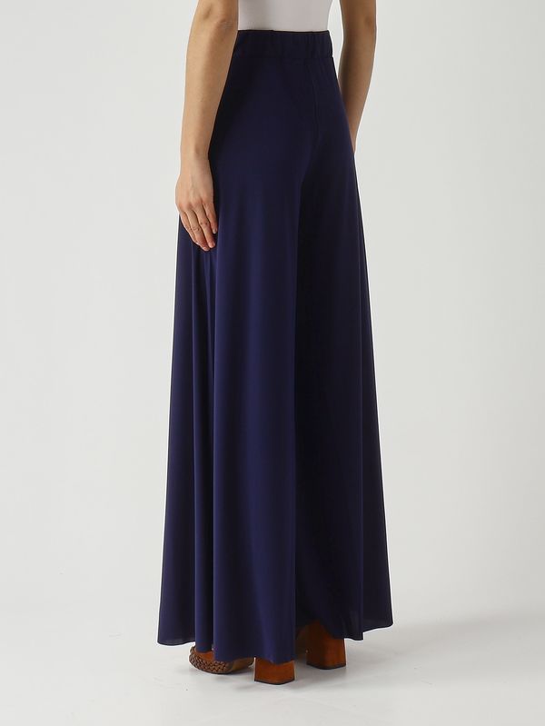 4. Pantalón de mujer en punto suave. Azul marino Maliparmi jh011770210