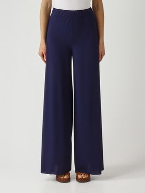 1. Pantalón de mujer en punto suave. Azul marino