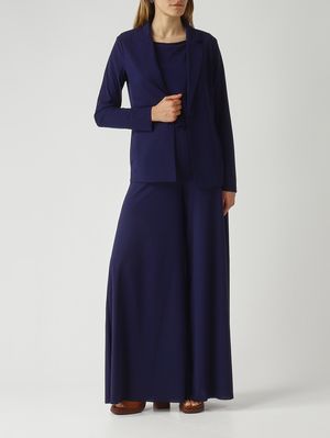 2. Pantalón de mujer en punto suave. Azul marino