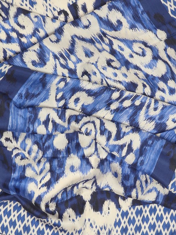 2. Stola donna in seta Blu-Bianco Maliparmi ib034131032