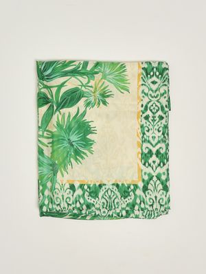 1. Stola donna in seta Verde