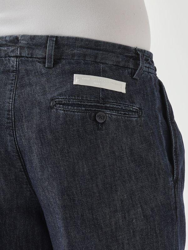 5. Pantalone uomo PortobelloD in denim di cotone Denim Scuro Briglia portobellod30010461