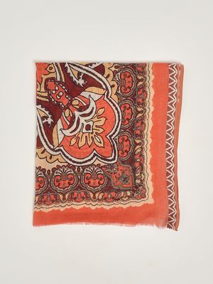 1. Stola donna in cotone Arancio-Beige