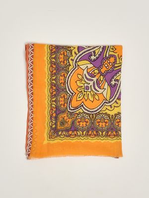 1. Stola donna in cotone Giallo-Arancio