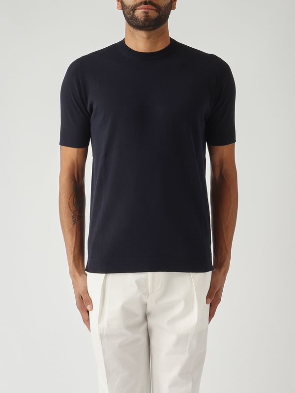 T-shirt homme en crêpe de coton Marine Filippo de Laurentiis