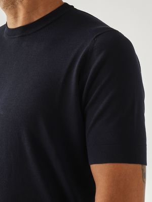 5. T-shirt homme en crêpe de coton Marine