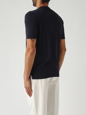 4. T-shirt homme en crêpe de coton Marine