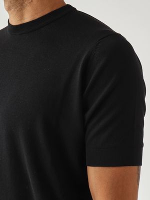 5. Maglia uomo in crepe cotton Nero