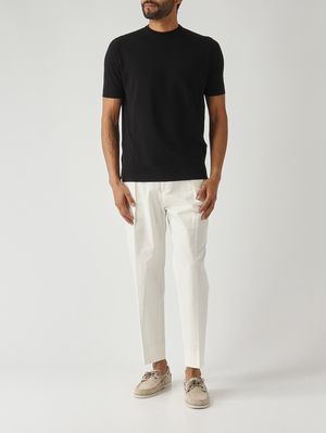 2. Maglia uomo in crepe cotton Nero