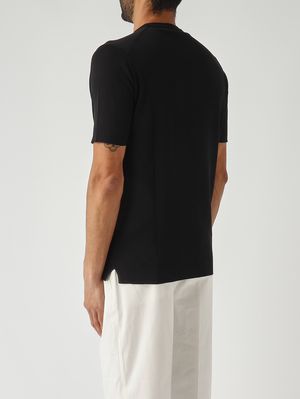 4. Maglia uomo in crepe cotton Nero