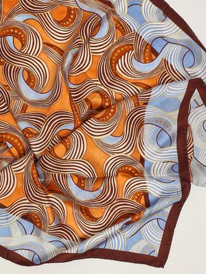 2. Women's silk scarf Multicolor