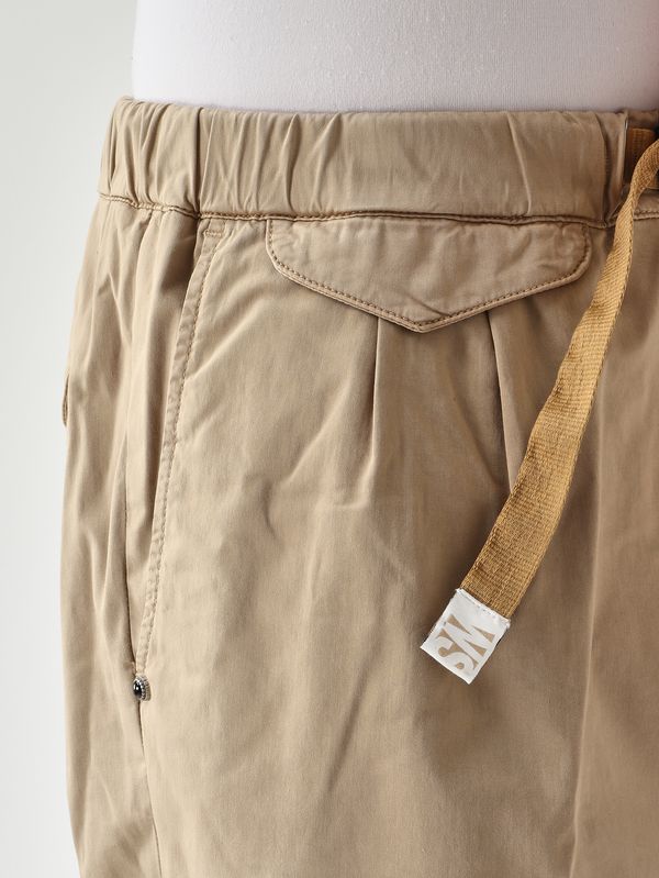 4. Pantalone uomo SU12 Brad in cotone Pima stretch Beige White sand 26su12182