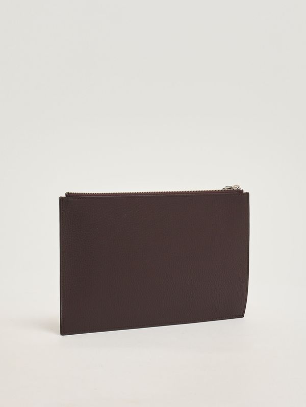 2. Herren-Pochette Micron aus Leder Ebenholz Orciani suy0119mic