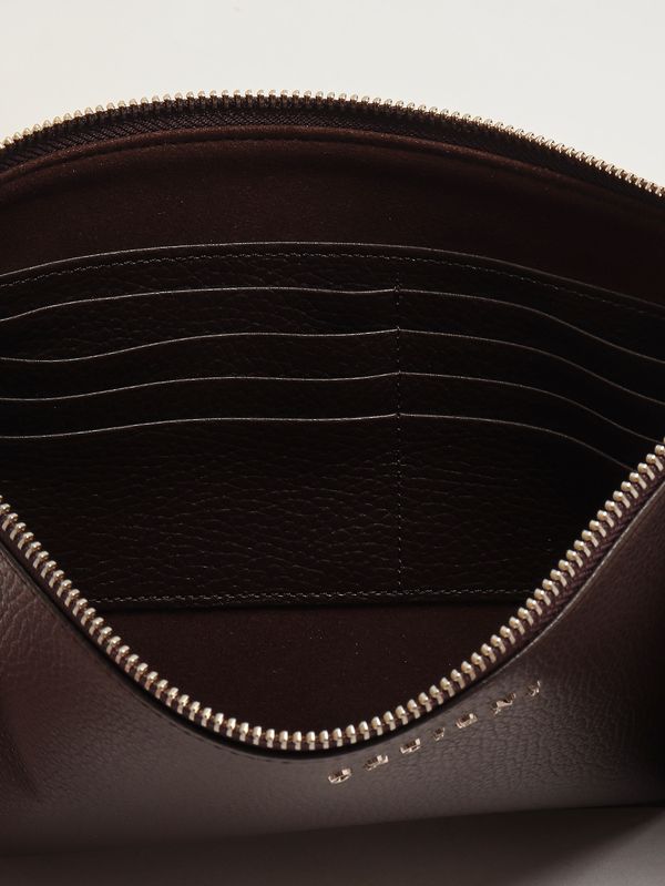 3. Herren-Pochette Micron aus Leder Ebenholz Orciani suy0119mic