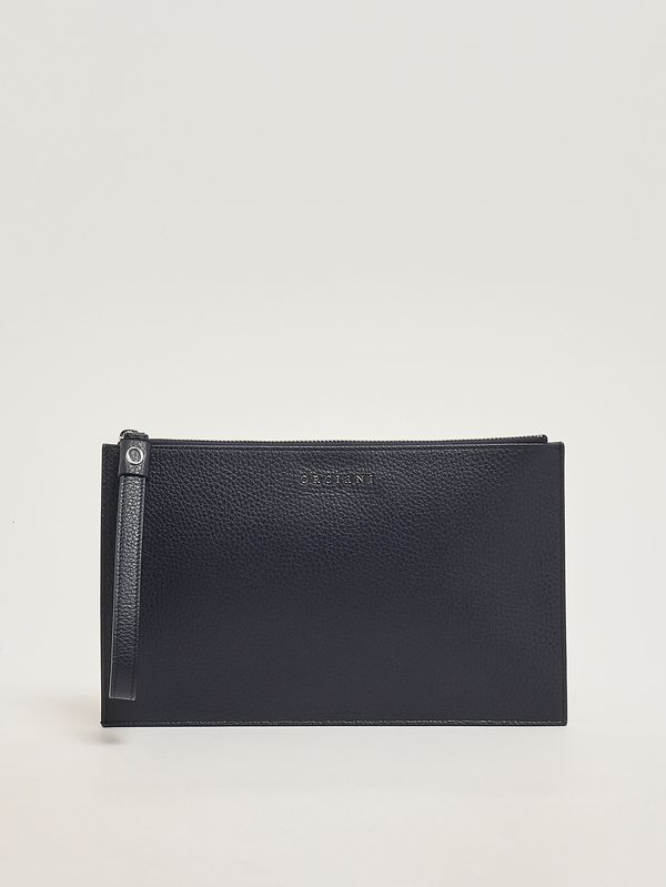 Pochette homme Micron en cuir Marine Orciani