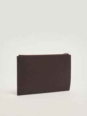 2. Herren-Pochette Micron aus Leder Ebenholz