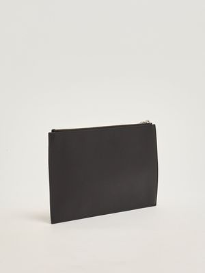 2. Herren-Pochette Micron aus Leder Schwarz
