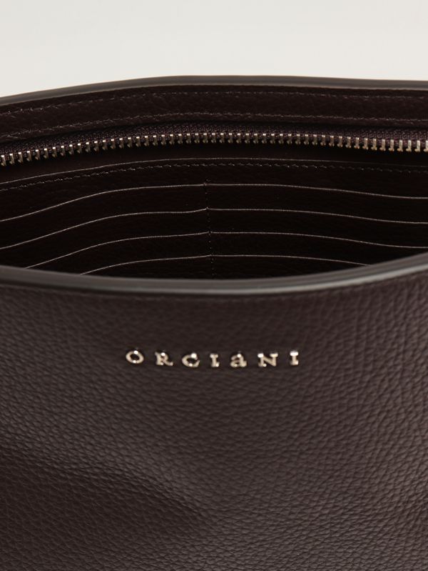 3. Pochette homme Micron en cuir Ébène Orciani su0127mic