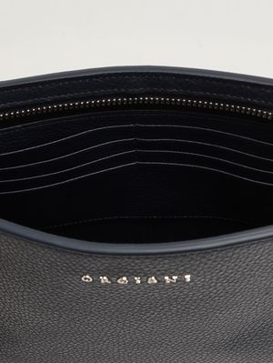 3. Cartera de mano Micron para hombre en piel Azul marino