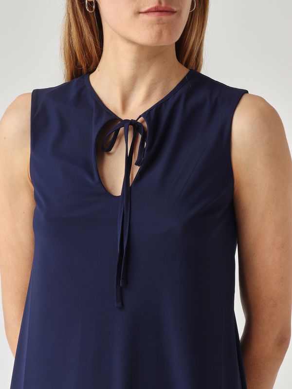 5. Damenkleid aus weichem Jersey Marineblau Maliparmi jf671770210