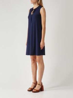 3. Damenkleid aus weichem Jersey Marineblau