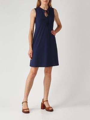 2. Damenkleid aus weichem Jersey Marineblau