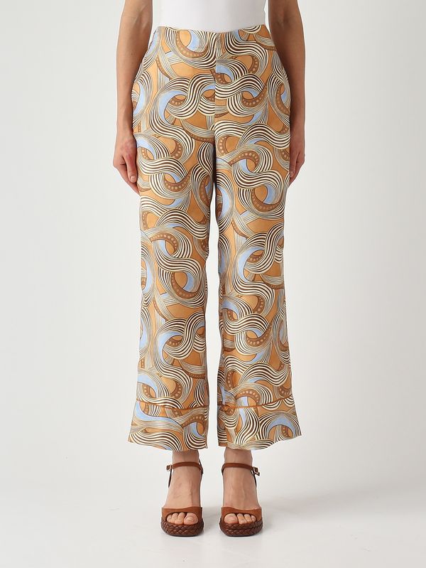 1. Pantalone donna in seta Cuoio Maliparmi jh807631027