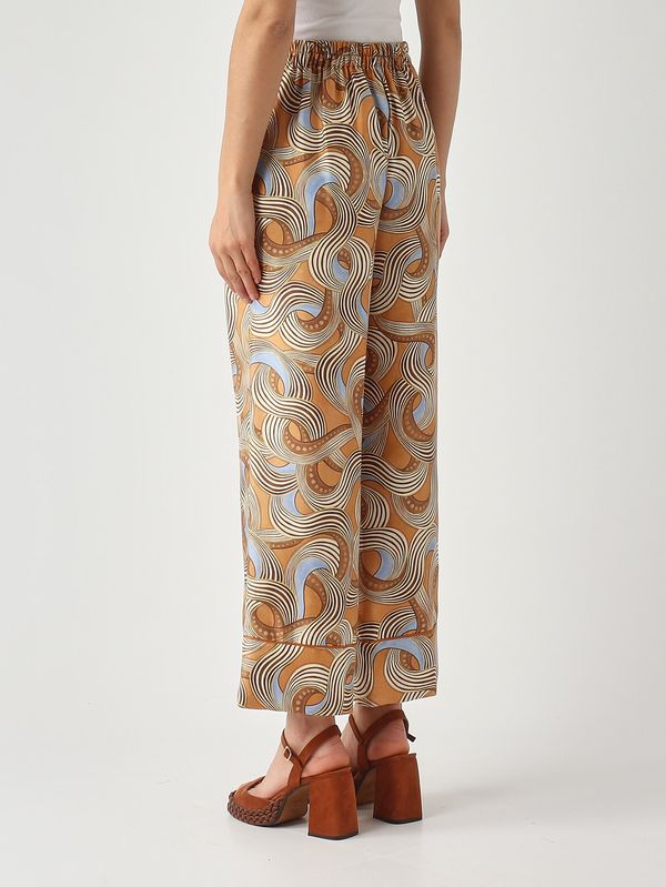 4. Pantalone donna in seta Cuoio Maliparmi jh807631027